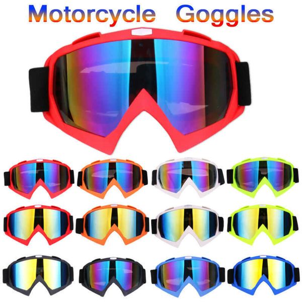 Óculos de esqui Motocross Goggs MX Capacete de bicicleta de terra Sport MTB Eyewear Motorcyc ATV Glasses L221022