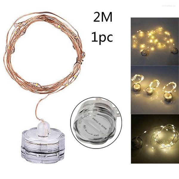 Strings submersíveis impermeabilizada 1m / 2m 3m LED Candle Wire String String Lights Holiday Christmas Wedding Party Decor