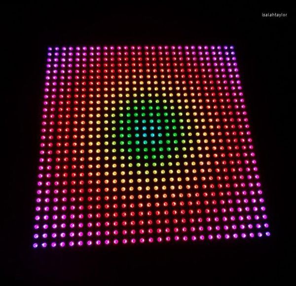 Stringhe P10 APA102 Pannello display a LED per interni RGB a colori 28 28 pixel 280 mm 280 mm; piastra in alluminio