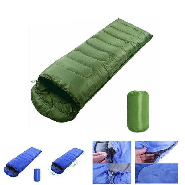 Schlafsäcke Tragbarer, leichter Umschlagschlafsack mit Kompressionssack für Camping, Wandern, Rucksackreisen UT T221022