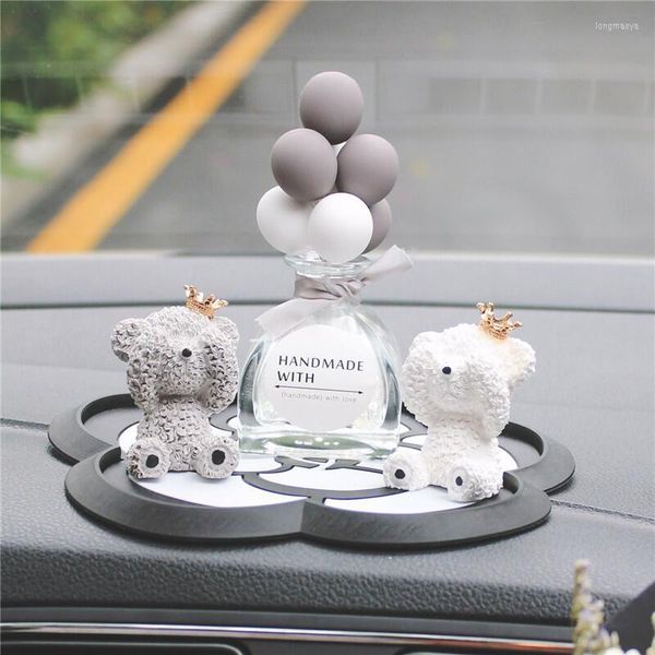 Decorações de interiores Painel automático Display Teddy Bear Ornament Ornament Eco-amigável Fragrância Gesso Fragrância Secretador de ar Widgets de carro