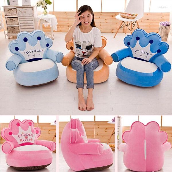 Campas de cadeira capa fofa capa de desenho animado crianças crianças assento de bebê garotos de almofada de almofada