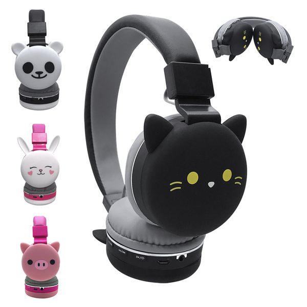 Handy-Kopfhörer, kabellos, Katzenohr-Kopfhörer, Bluetooth, für junge Leute, Kinder, faltbares Stereo-Headset, 35-mm-Stecker mit Mikrofon, FM-Radio 221022