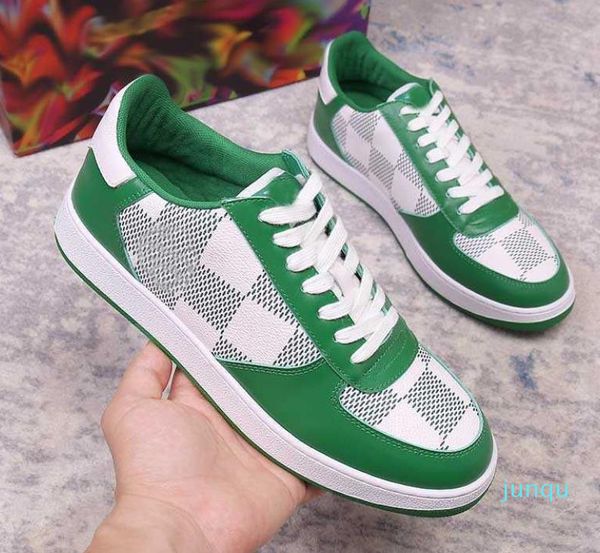Yeni Tasarımcı Lüks Moda Erkekler ve Kadınlar İçin Sıradan Ayakkabı Yeşil Mektup Baskılı Ekose Nakış Yüksek Kaliteli Tuval Ayakkabı Bayanlar Yürüyüş 06