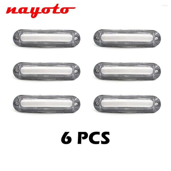 Ruote per tutti i terreni 6PCS 6 SMD LED Indicatore di luce laterale posteriore per auto Indicatore di luce di ingombro per camion con rimorchio Camion 10V-30V Impermeabile