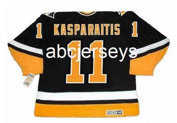 Herren Vintage # 11 DARIUS KASPARAITIS CCM Hockey Jersey individuell mit beliebiger Namensnummer