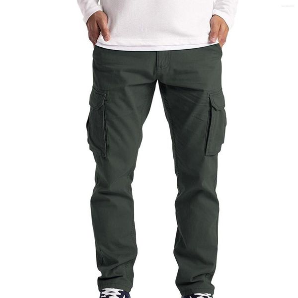 Pantaloni da uomo Pantaloni cargo da uomo Abbigliamento da lavoro Combat Safety Multi Pocket Full Classic Outdoor Hiking Trekking Tactical