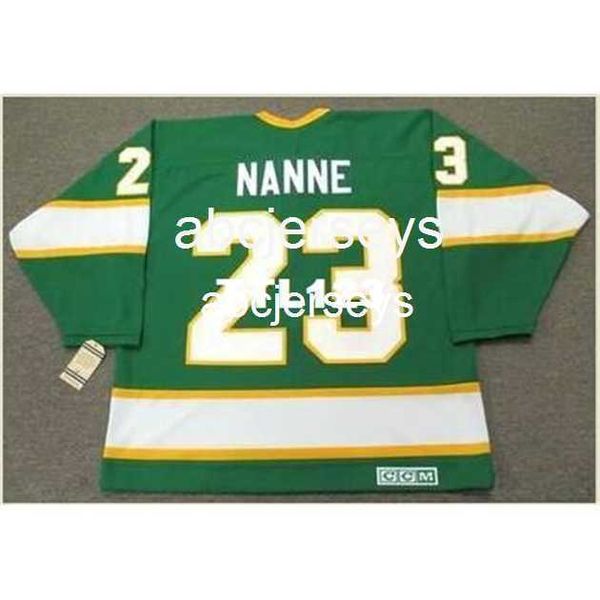 #23 Lou Nanne Minnesota North Stars 1967 CCM Vintage Home Hockey Jerse