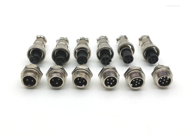 Beleuchtungszubehör 10set GX12 12mm 2pin 3pin 4Pin 5pin 6pin 7pin Audio-Anschluss Chassismontage