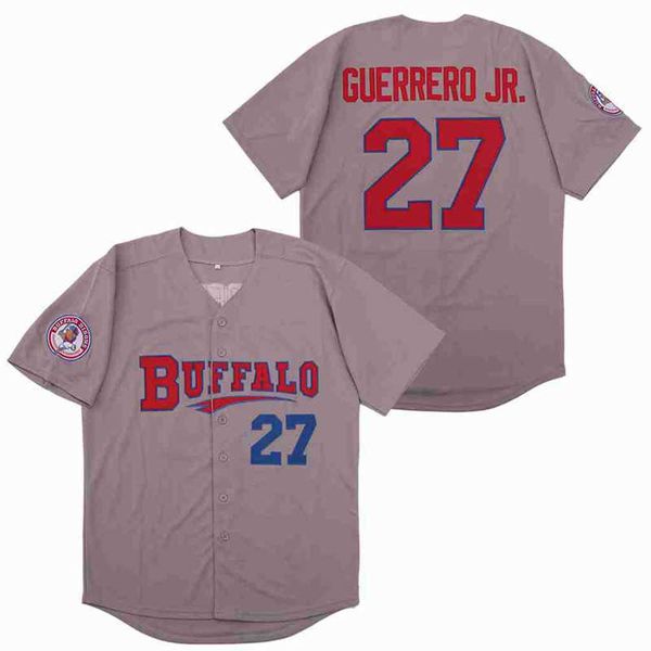 Maglie da baseball Vladimir Guerrero Jr. Buffalo Bisons Jersey Baseball Lourdes Gurriel Jr. Cavan Biggio Bo Bichette Carnegie Randal