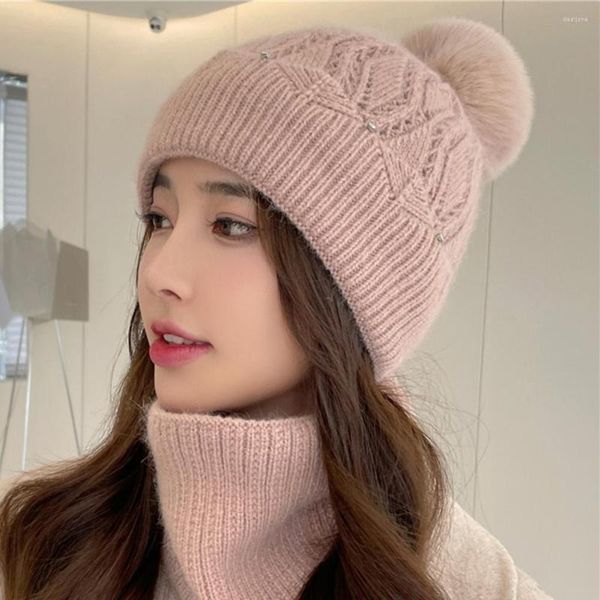 Chapéus chapéus de malha homens bons tampa redonda elástica com pom-pom bola mantém quente outono winter women bico de gorro para namoro