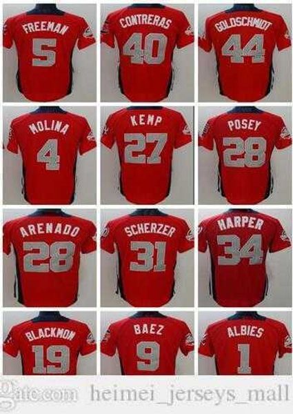 1 ALBIES 2 BREGMAN 4 MOLINA 5 FREEMAN Baseball Jersey 9 BAEZ 19 BLACKMON 25 TORRES 27 ALTUVE 27 KEMP 27 TROUT 28 ARENADO 28 KLUBER 28 POSEY