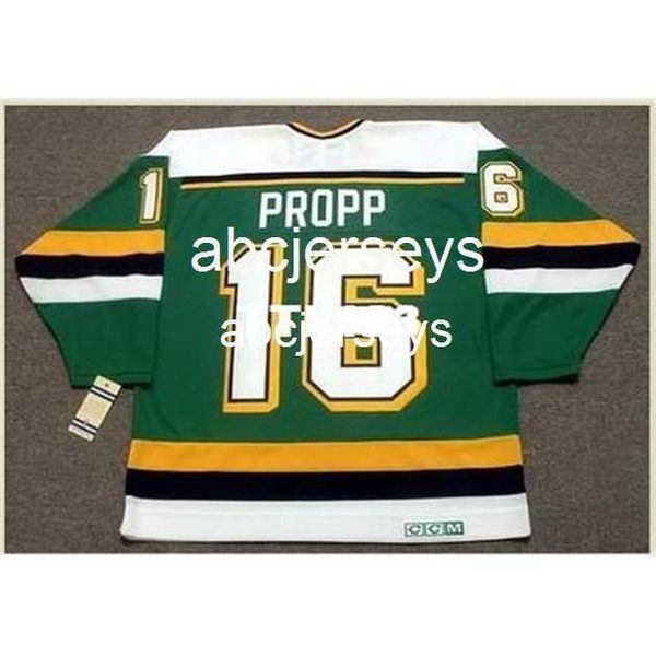 #16 Brian Propp Minnesota North Stars 1990 CCM Vintage Home Hockey Jersey Stitch любой номер имени