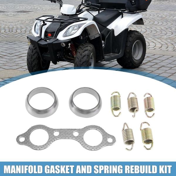 Tüm Arazi Tekerlekleri Motoforti ATV egzoz borusu manifoldu conta ve Polaris Sportsman için Yay Yeniden Yapım Kiti 600 700 3610047 5811511