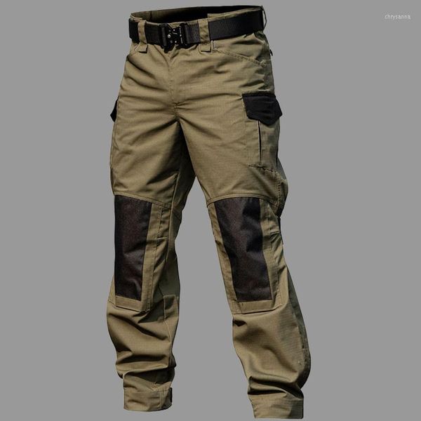 Мужские брюки военные тактические грузовые мужчины Мульти -карманы униформная пейнтбольная армия Бой