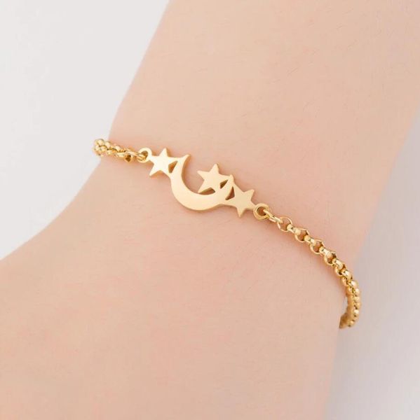 Böhmen Edelstahl Armbänder Elefant Schmetterling Stern Mond Anhänger Ketten Mode Charms Armband für Frauen Schmuck Party Liebhaber Mama Mutter Geschenke