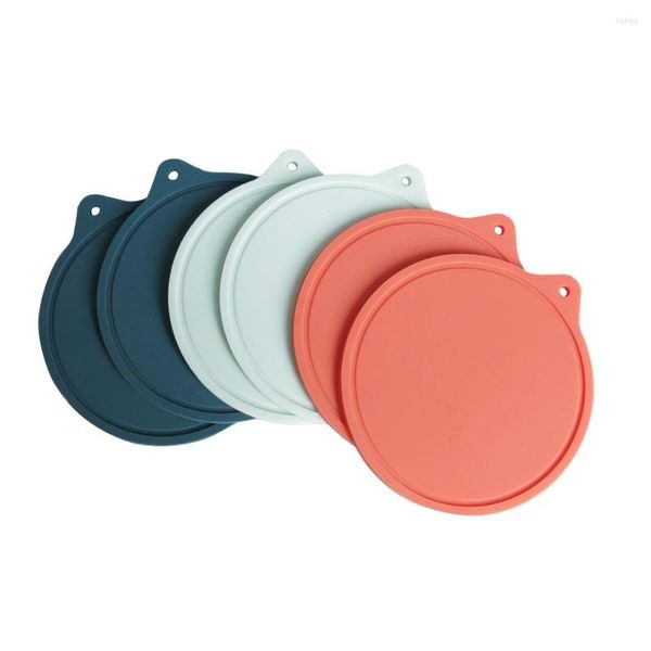 Tapetes de mesa 6 PCs Coasters de silicone Pad para xícara de chá de chá de chá de chá