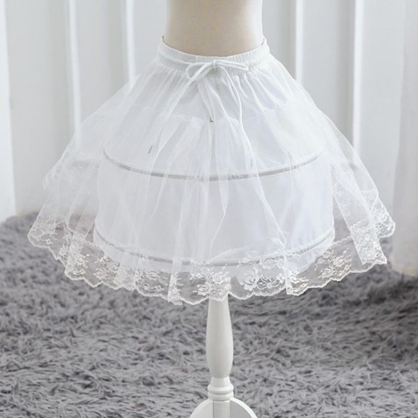 Sottovesti accessori per spose per matrimoni bambine crinoline bianca da fiori lunghi abiti formali abiti