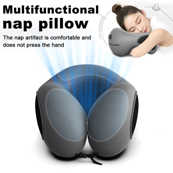 Cuscino multifunzione a forma di U Memory Foam Cuscini per il collo Morbido massaggio da viaggio Aereo che dorme per bambini adulti