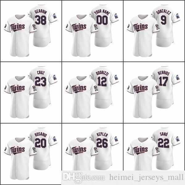 2021 Uomini 22 Miguel Sano 38 Cory Gearrin Maglie da baseball 26 Max Kepler 12 Jake Odorizzi Custom Women Youth White Authentic Home Jersey