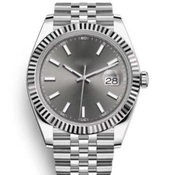 Yeni ST9 RX Erkekler Otomatik Mekanik Saat Datejust Gri Dial Fluged Çerçeve 116333 126334 Paslanmaz Çelik Kılıf 2813 Asya Hareketi Bilekler Lüks Markalar