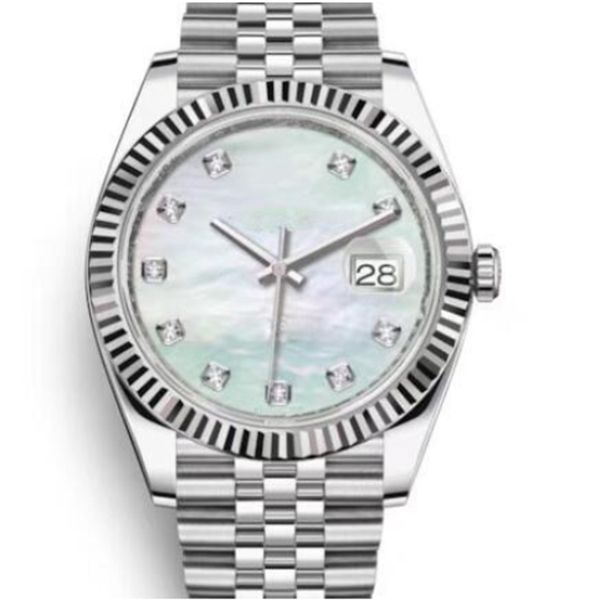 NUOVO marchio di lusso ST9 orologio meccanico automatico da uomo Datejust quadrante bianco lunetta scanalata 116333 126334 cassa in acciaio inossidabile 2813 orologi da polso regalo Envio gratuito