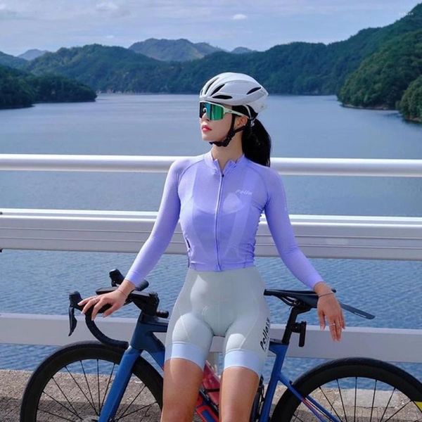 Rennjacken 2022 Pella Südkorea Die Damen-Radtrikots Langarm-Fahrrad Monkey Macaquinho Ciclismo Breathabl