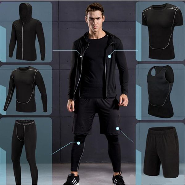 Running Sets Sports Tracksuit Men Roupas de jogging de basquete rápido e seco