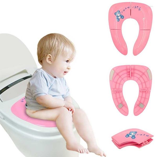 Toilettensitzbezüge Est Kinder-WC-Stuhlbezug Klappbare Töpfchensitze Pad Training Kindersicherheitsprodukte für Baby-Kleinkind-Kinderbadezimmer