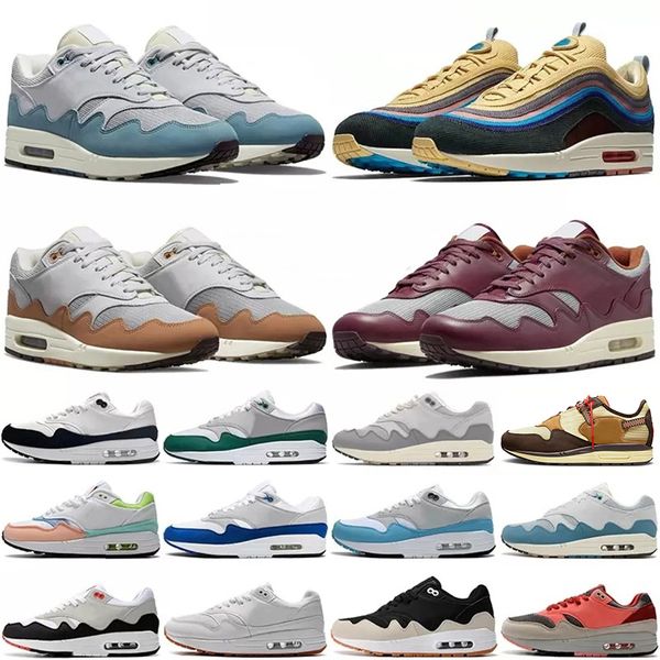 2024 Scarpe da ginnastica Scarpe da corsa per uomo Donna 1s 87s Treeline Sean Wotherspoon patta onde monarca rumore aqua scarpe da ginnastica sportive scarpa da esterno