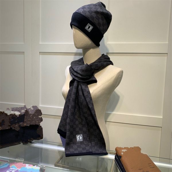2022 Модель дизайны шапочки шляпные шарф наборы Femmes Scadroet Set Hiver Chaud Chapeauxet Foulards Chapeau de Bonnet Pour Hommes 78bb
