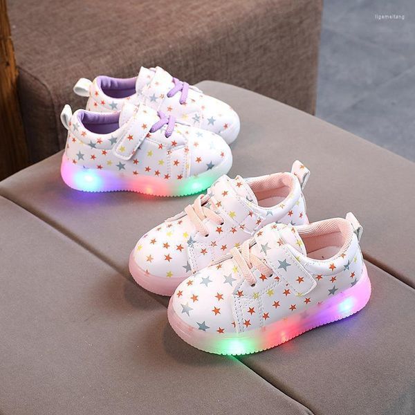 Sportschuhe 2022 Frühling Herbst Kinder Turnschuhe für Mädchen Jungen Led Licht Up Baby Weiche Sohle Glowing Sneaker Mode Kinder casual Schuh
