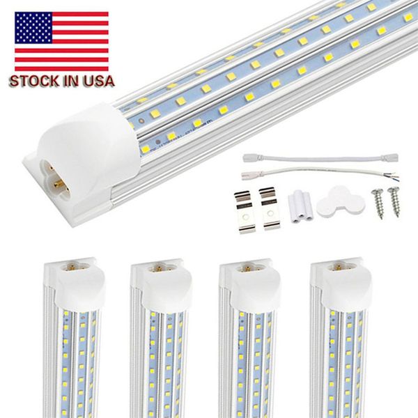 4ft 60W 8ft 72W 120W Lado duplo 4 linhas LUZES DE TUBO LED