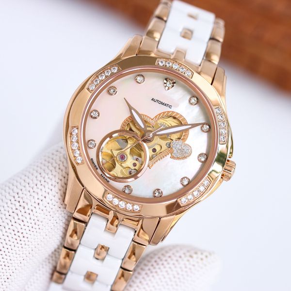 Designer Watch Limited edition CH Womens Watches automatico meccanico 35MM Cinturino in ceramica per donna Counter Official Replica Lady writewatch ladies 015