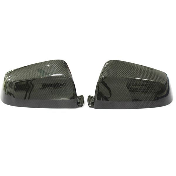 Capas de alojamento de espelho de fibra de carbono de carbono para BMW 5 6 7 S￩rie E60 F10 F07 F12 F13 F01 F02 2007-2013 Tampa lateral da asa lateral