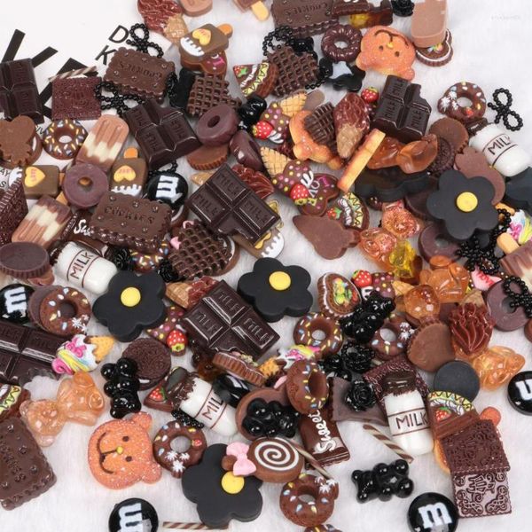 Nail Art Kits 30 Stück Gute Telefonhülle Schokolade Milchflasche Miniatur Lebensmittel Modell Dekor Harz Wasserdicht