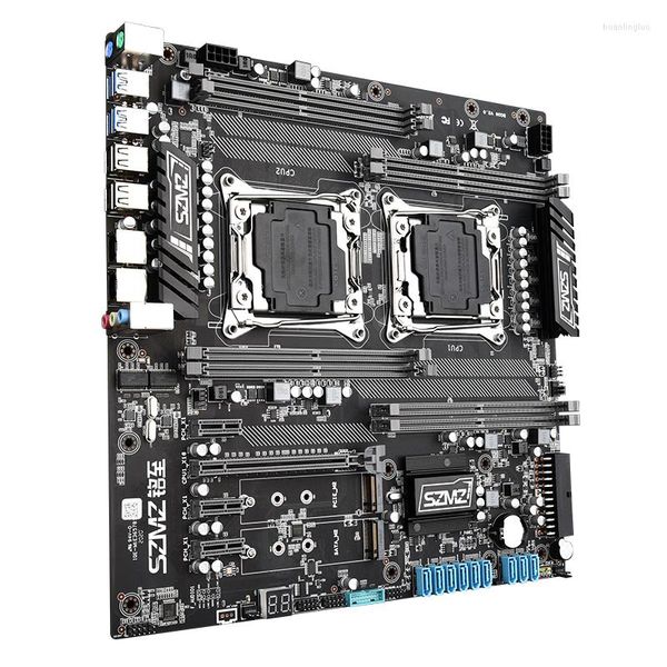 Motherboards TISHRIC X99 Dual Z8 Motherboard mit SATA3.0/NVME M.2 Schnittstelle Unterstützung Intel XEON E5 LGA2011-3 V3/V4 CPU Mining