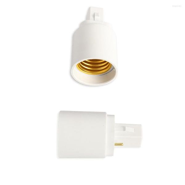 Lampenfassungen 2 Stück G24 bis E27 Sockel Sockel LED Halogen CFL Glühbirne Adapterhalter