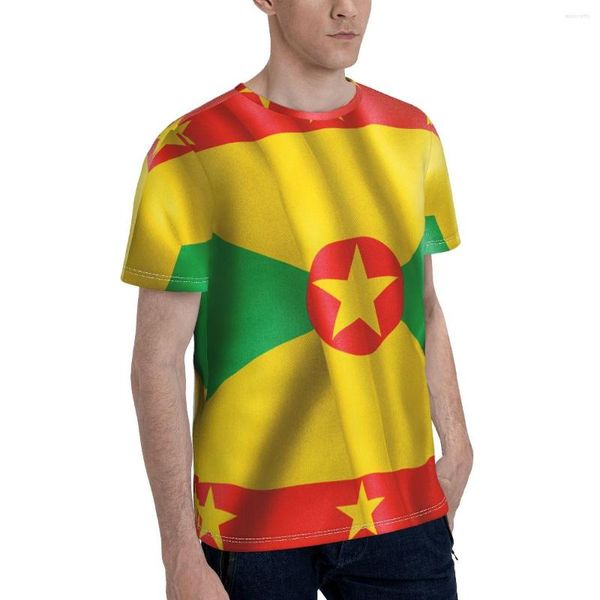 Männer T Shirts Promo Baseball Grenada Flagge T-shirt Grafik Shirt Drucken Lustige Vintage R333 Tees Tops Europäische Größe