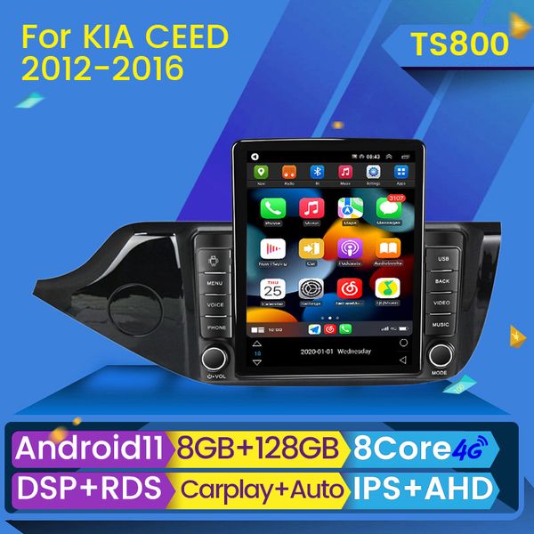 2din Android 11 DSP Araba DVD Radyo Kia Cee için Multimidia Video Oyuncu JD JD 2012-2018 Navigasyon GPS 2 DIN RDS Carplay