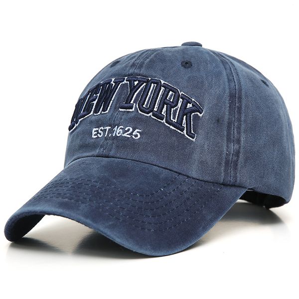 New York Retro Beyzbol Kapağı Erkekler Kadınlar İçin Erkekler Marka Kapakları Pamuk Şapka Top Caps Casquette Baba Şapkaları 3109