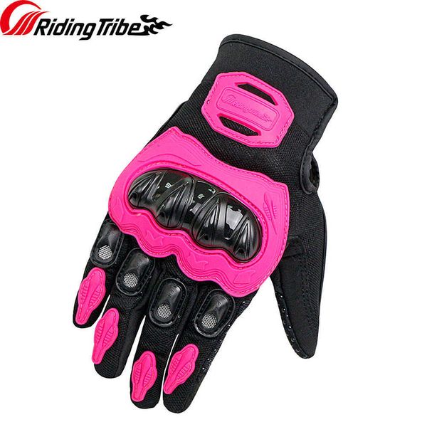 Luvas de ciclismo Mulheres motocicleta protetora Mitts Bike Riding Driving Directing Hunting Training Treinamento MCS-21 L221024