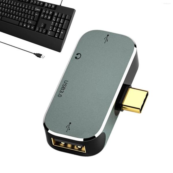 In 1 Hub USB C Adattatore HDM-I Tipo di alluminio A porte 4K 3.0 o 2.0 Estensore compatibile con HDM-I Potenza 100W