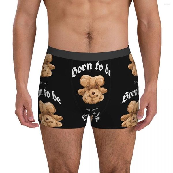 Unterhosen Spielzeug Bär Niedliche Unterwäsche To Be Different Männer Höschen Drucken Sexy Boxershorts Hochwertige Kurze Plus Größe