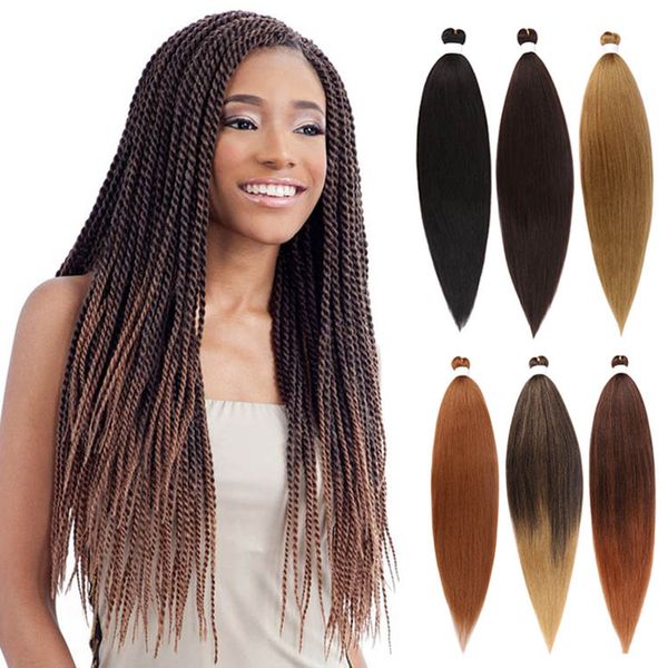 Ombre Easy Предварительно растянутое плетеное синтетическое канекалонское удлинение волос оптом 26 -дюймовый Jumbo Box Hair для чернокожих белых женщин