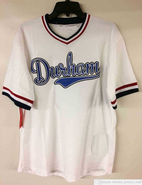 Großhandel Crash Davis Durham Film Baseball Jersey Minor League Herren genähte Trikots Hemden Größe S-XXXL Schneller Versand