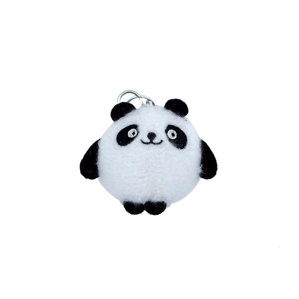 Desenho animado de moda cartoon panda pluxh chaveiros de brinquedos pequenos mini bonecas pingentes de boneca