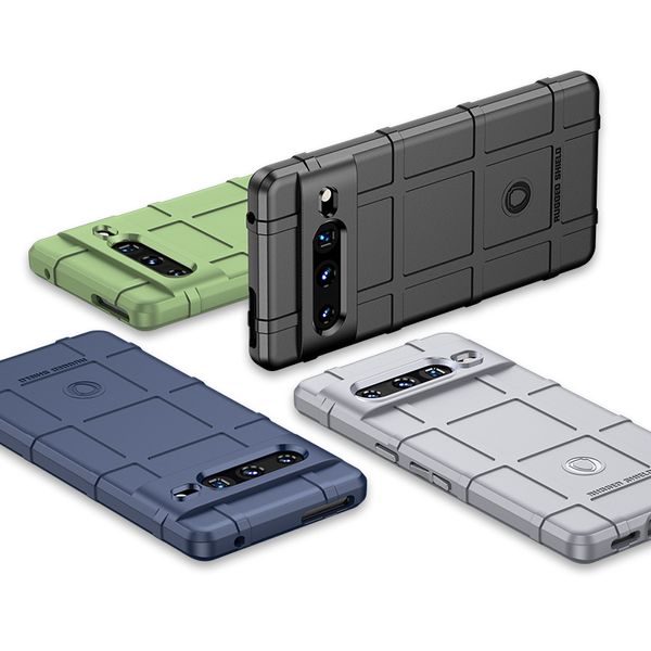 Shield Phone Case для Google Pixel 8a 8 Pro 7 6 6a 5 5a 4 4a xl для iPhone Shocged Shock -Resect Case Tpu