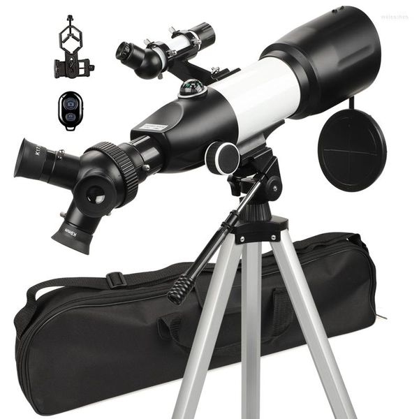 Telescópio atualizado a instalação astronômica 3 ocular com uma lente com revestimento multicamada de bússola monocular de zoom