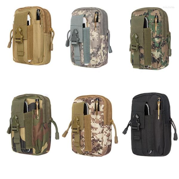 Bolsas ao ar livre Molle Bolsa Bolsa Bolsa Pacote Pocket Military Fanny Pack Utility Gadget Portable Diariamente